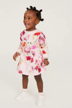 Baker By Ted Baker Pink Floral Jersey Dress