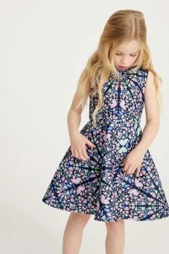 Baker By Ted Baker Purple Butterfly Print Dress