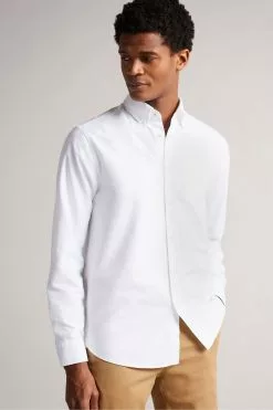 Ted Baker Paplet White Long Sleeve Oxford Shirt