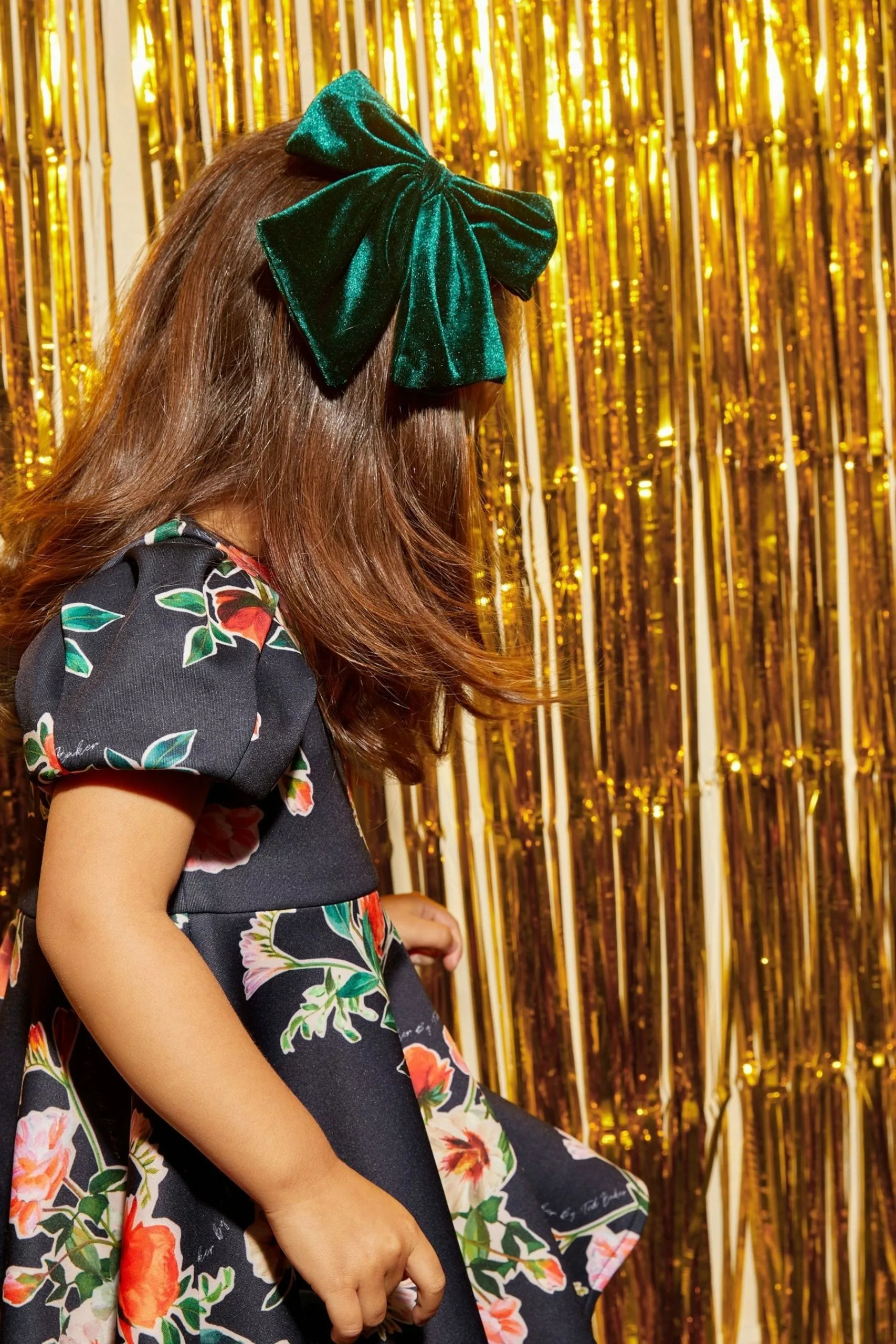 Baker By Ted Baker Navy Blue Floral Scuba Dress - Image 7