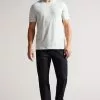 Ted Baker Hawking Grey Marl Short Sleeve Plain T-Shirt