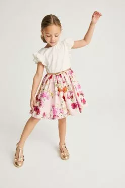 Baker By Ted Baker Pink Floral Mockable Dress