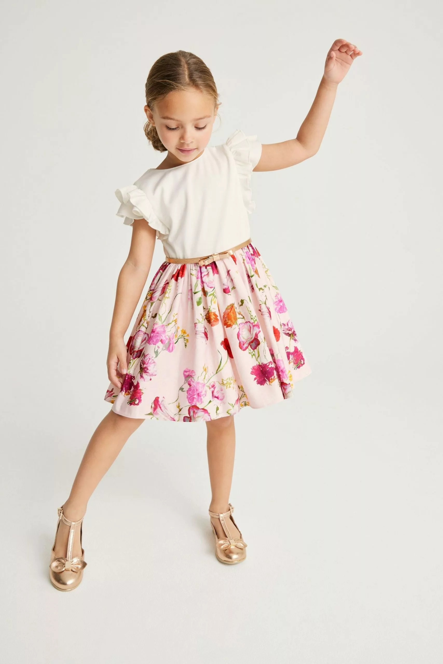 Baker By Ted Baker Pink Floral Mockable Dress