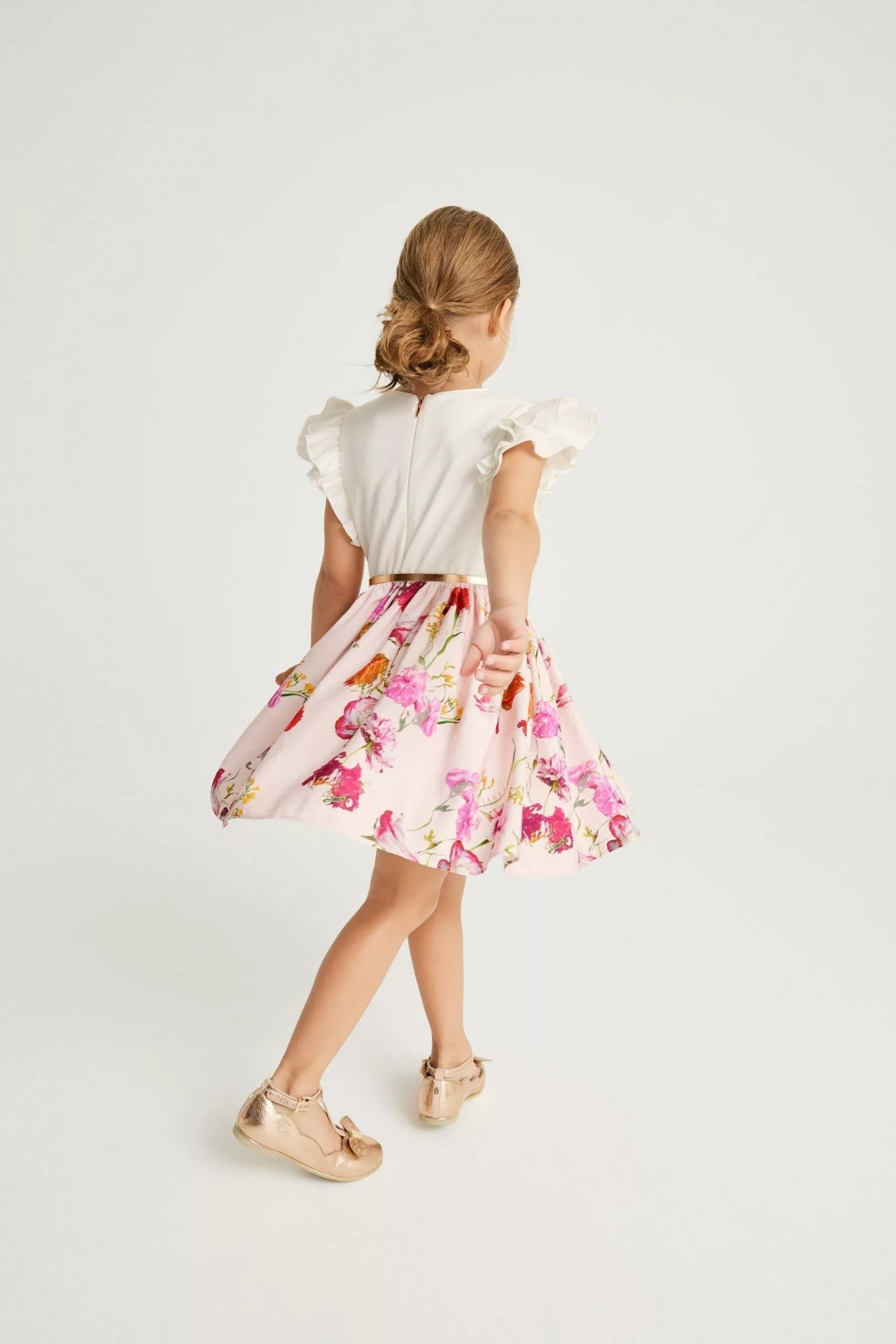 Baker By Ted Baker Pink Floral Mockable Dress - Image 3