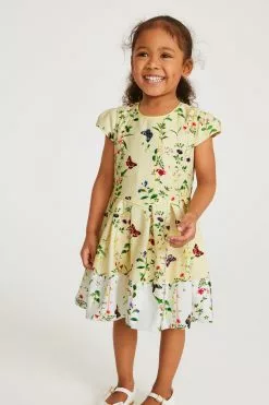 Baker By Ted Baker Yellow Floral Ottoman Dress