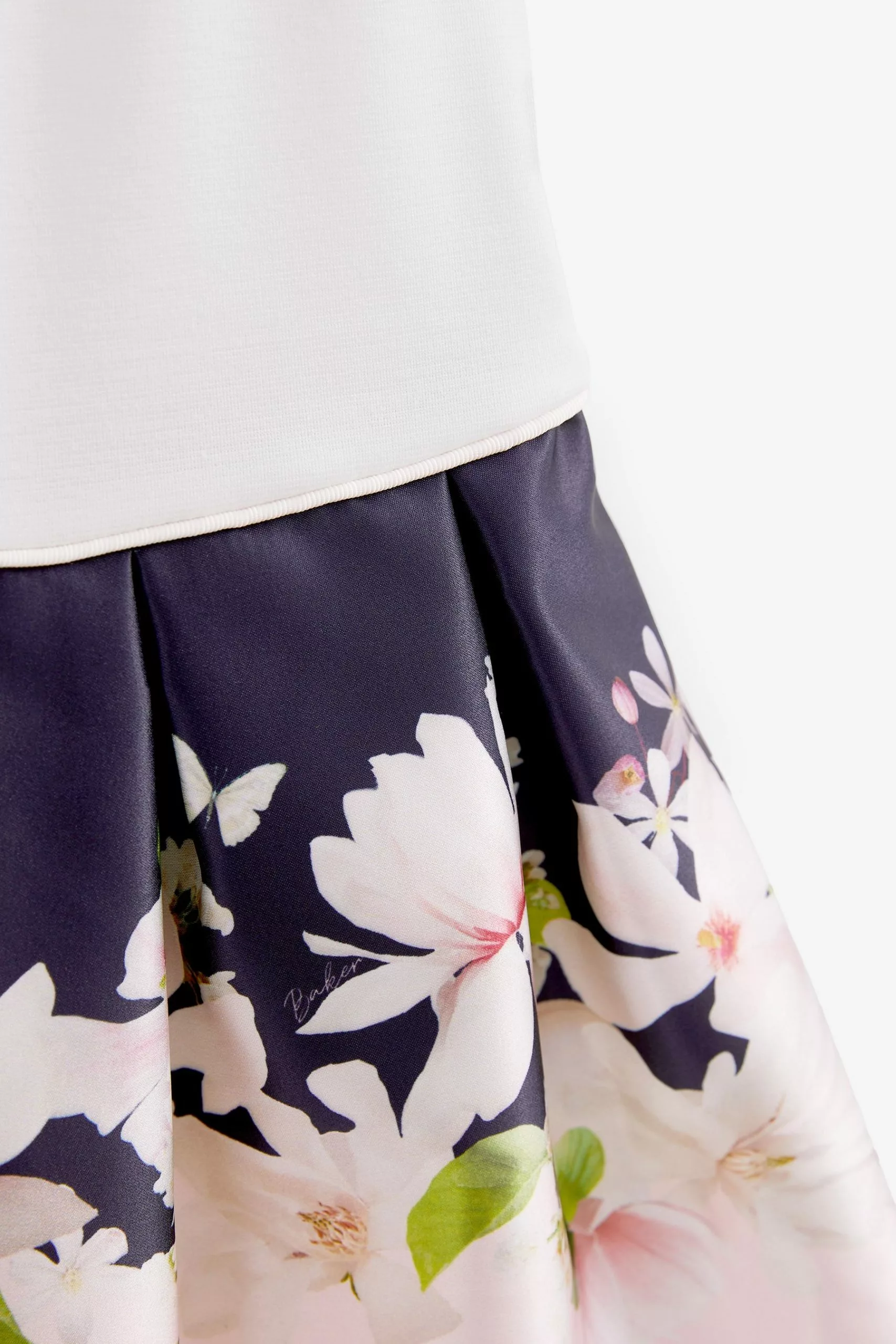 Baker By Ted Baker White Satin Mockable Dress - Image 7