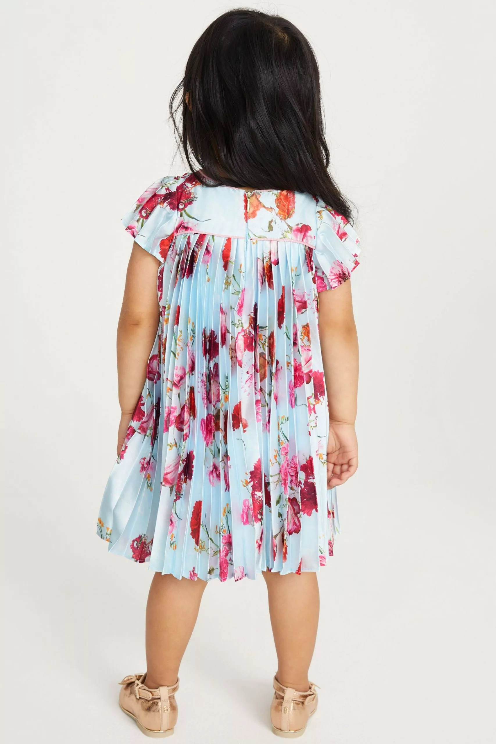 Baker By Ted Baker Blue Pleated Dress - Image 3