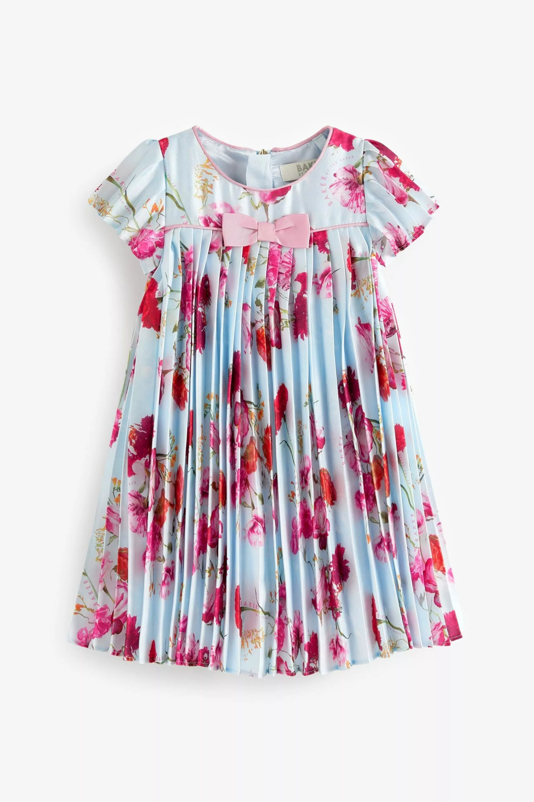 Baker By Ted Baker Blue Pleated Dress - Image 5