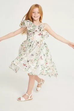 Baker By Ted Baker White Floral Burnout Dress