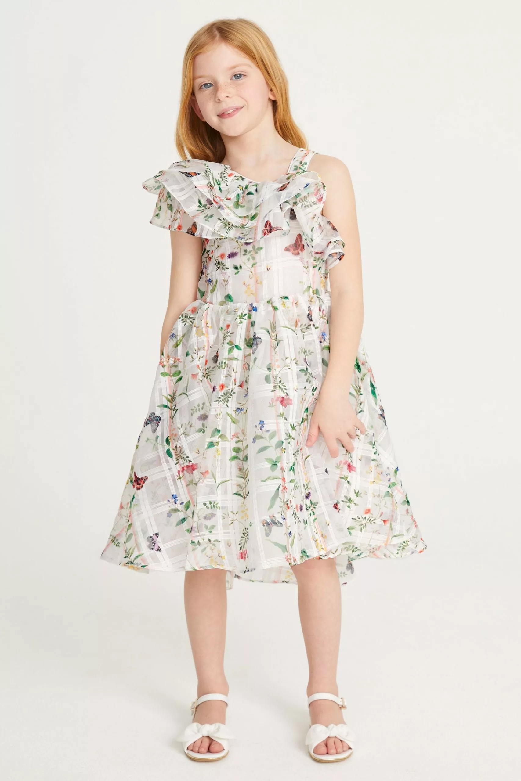 Baker By Ted Baker White Floral Burnout Dress - Image 3