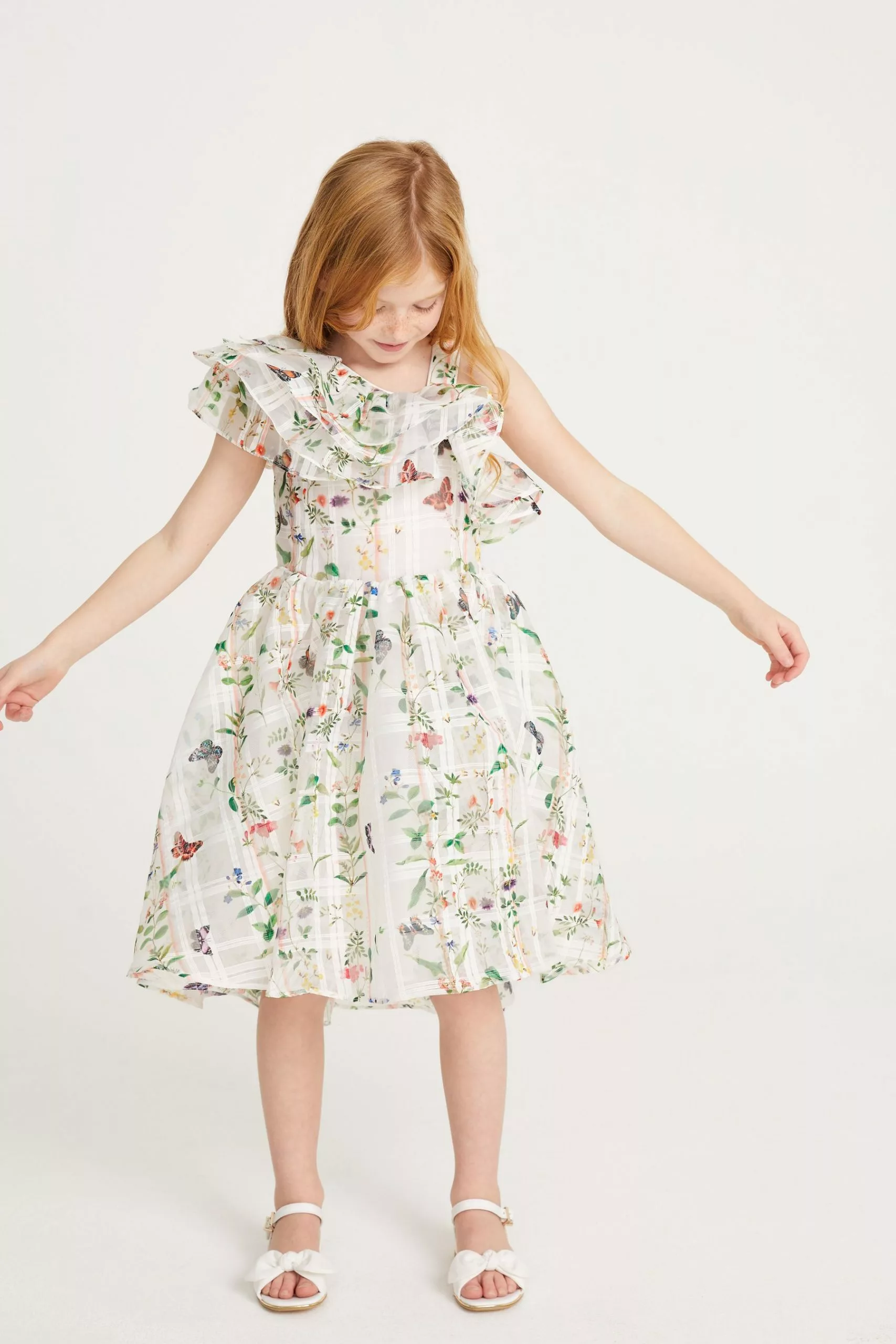 Baker By Ted Baker White Floral Burnout Dress - Image 4