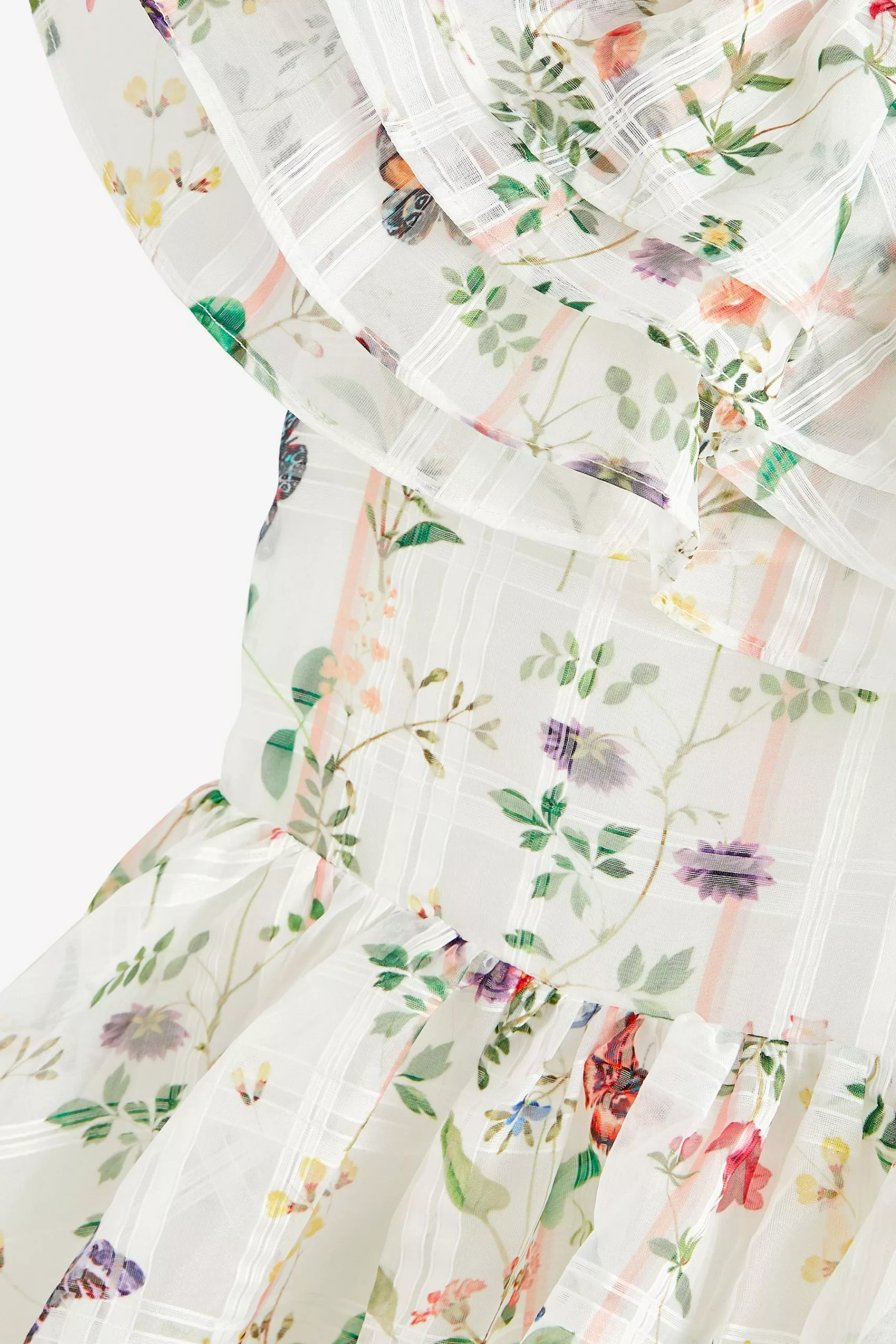 Baker By Ted Baker White Floral Burnout Dress - Image 8